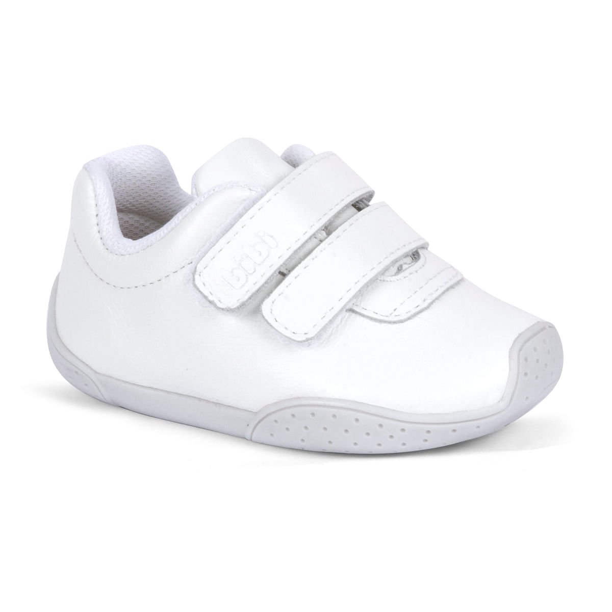 infant black leather trainers